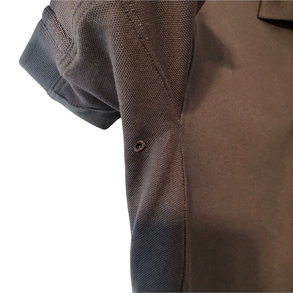NWOT Lululemon Golf Shirt Mens Med Dark Grey and Teal Trim - Picture 5 of 11